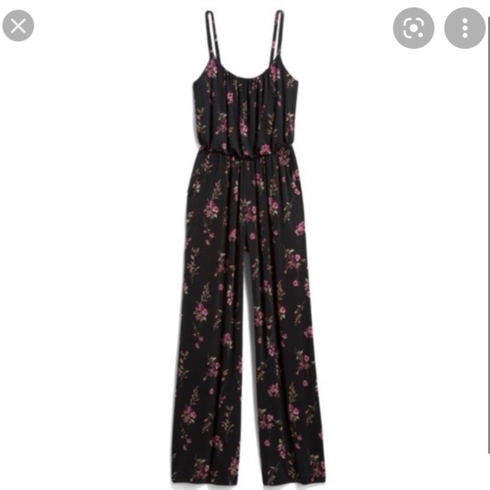 Kaileigh Black and Floral Jumpsuit